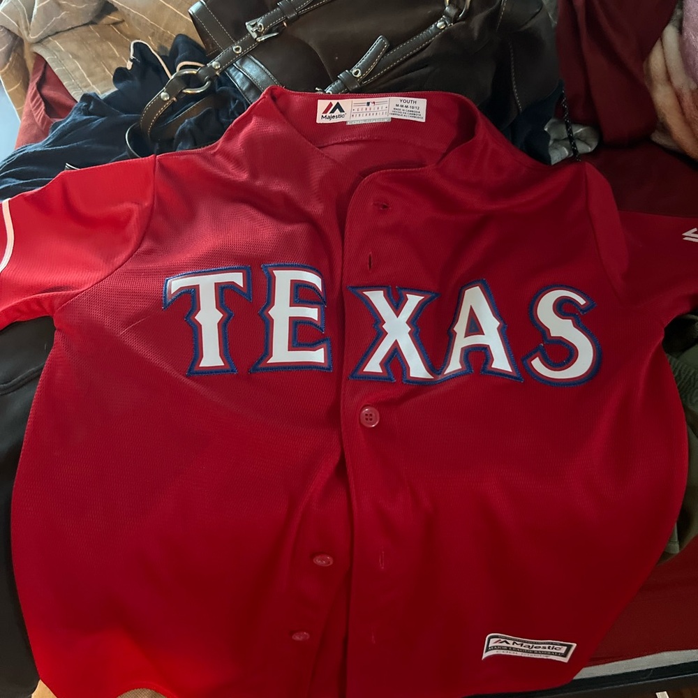 Texas Red Baseball Jersey